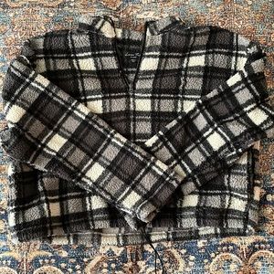 Oversized Sherpa quarter zip